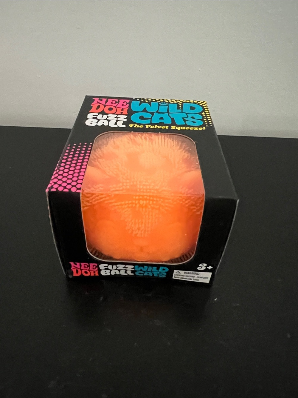 Needoh Wild Cats Orange Fuzz ball orange -viral! Hard to find squishy!